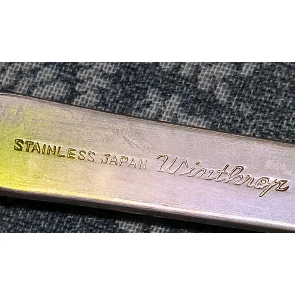 8 WINTHROP-W.M. Dalton-Stainless Japan-6 Tablespoons 7